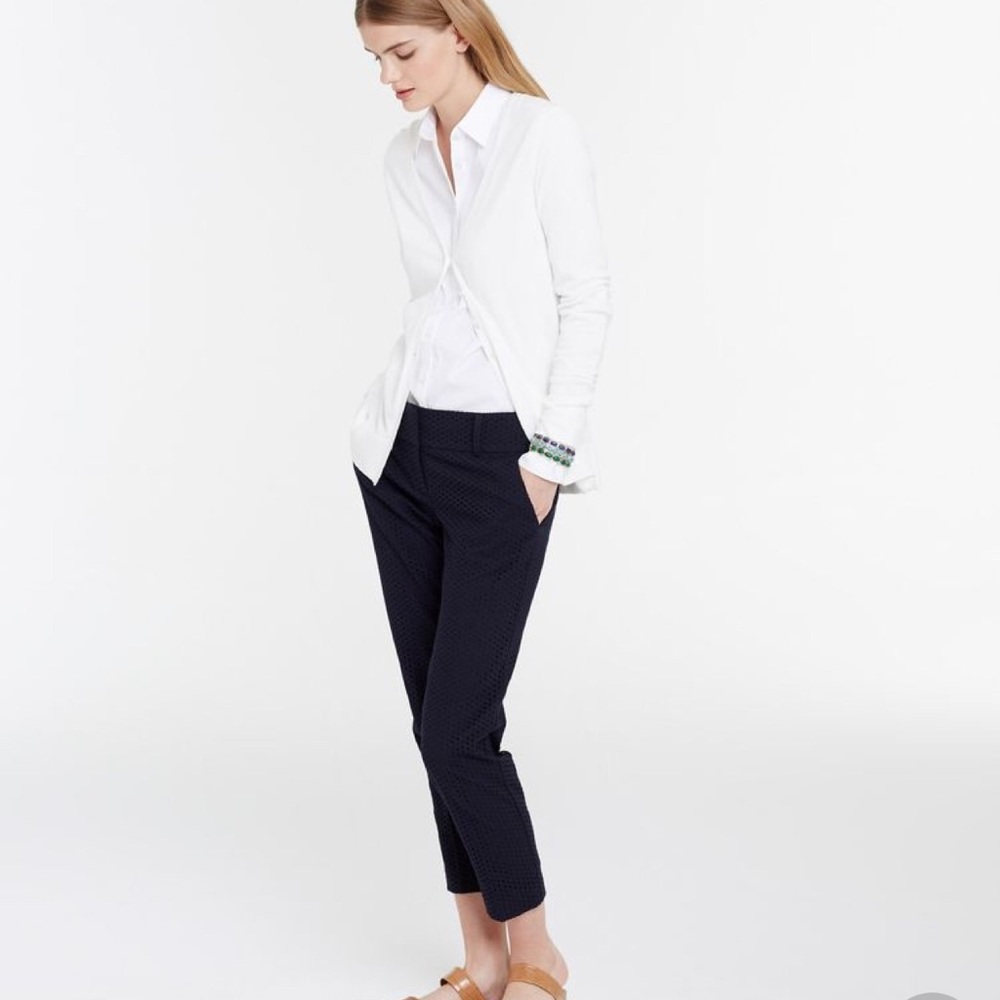 Ann Taylor Eyelet Slim Pant- NWT